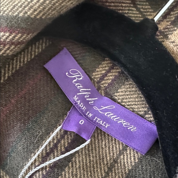 NWT!! Ralph Lauren Purple Label Plaid Jacket in Green and Brown - Picture 7 of 8